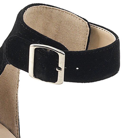 Velvet Open Toe Drag High Heel Shoes - Picture 5 of 5